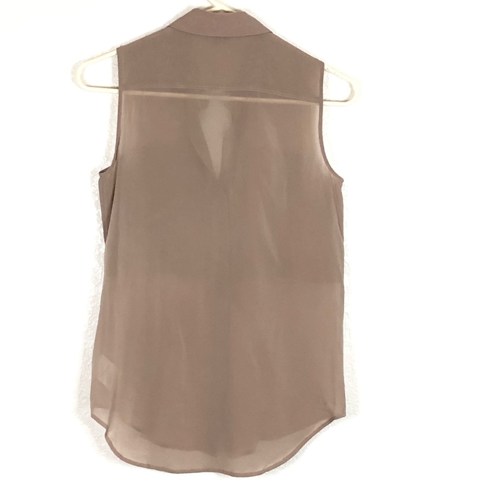 Theory sheer silk sleeveless top sz P/TP - Picture 4 of 8